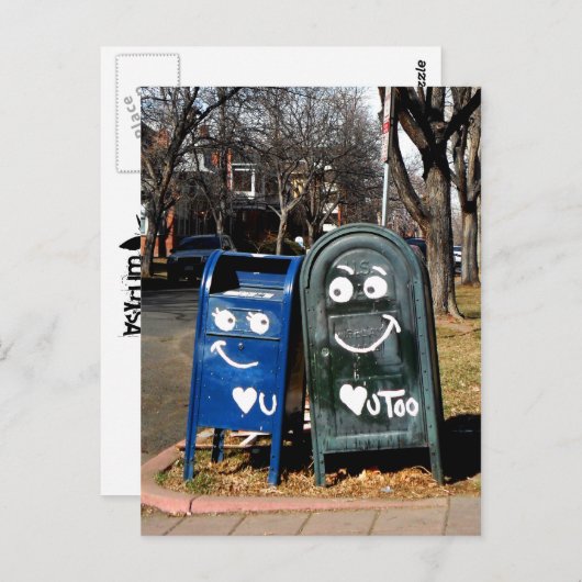 liefdesbrievenbussen : ik hart je briefkaart (Voorkant / Achterkant)