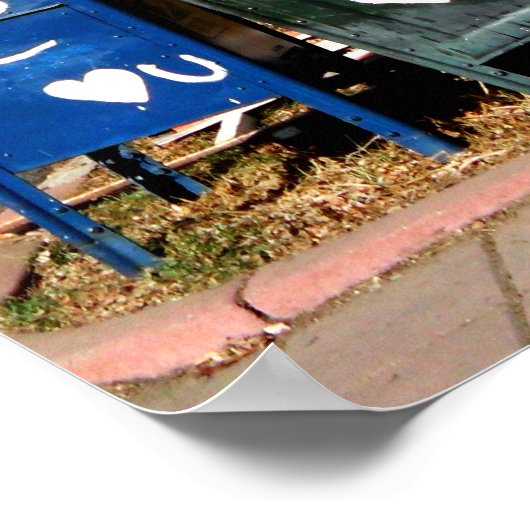 liefdesbrievenbussen : ik hart je poster (Hoek)