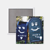 liefdesbrievenbussen : ik heb je gemist magneet (Voorkant / Achterkant)