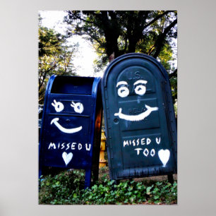 liefdesbrievenbussen : ik heb je gemist poster