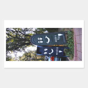 liefdesbrievenbussen : ik heb je gemist rechthoekige sticker