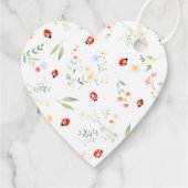 Liefdesbug Tuin Baby shower Bedankt Bedankjes Labels (Achterkant)
