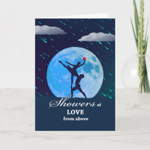 Liefdesbuien voor Valentijnsdag met ballet Kaart
