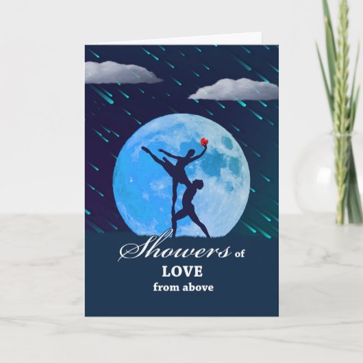 Liefdesbuien voor Valentijnsdag met ballet Kaart (Voorkant)