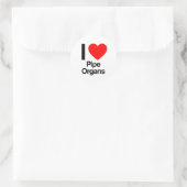 liefdesbuisorganen ronde sticker (Tas)