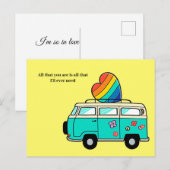 liefdesbus briefkaart (Voorkant / Achterkant)