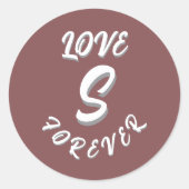 LIEFDESCADEAU MAN VROUW VRIENDIN VRIEND RONDE STICKER (Voorkant)