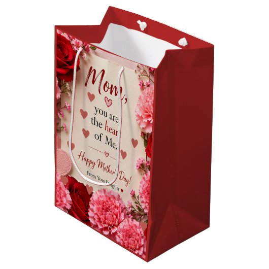 LIEFDESCADEAU VOOR MOEDERDAG  MEDIUM CADEAUZAKJE (Voorkant Gekanteld)