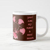 LIEFDESCADEAU VOOR VRIENDIN, VROUW, MAN GROTE KOFFIEKOP (Rechts)