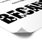 Liefdeschemie omdat het leven zo periodiek is (Hum Poster (Hoek)