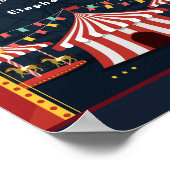  liefdescircus Carnival Red White Blue Poster (Hoek)