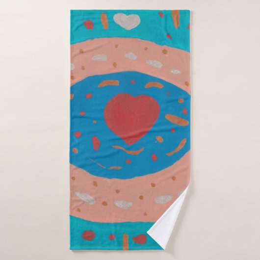 Liefdescirkels badhanddoek (Badhanddoek)