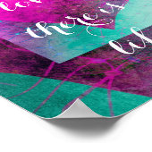 liefdescitaat Gandhi-poster met hart Poster (Hoek)