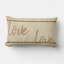 Liefdescitaat Kussen Rustiek Chic Style Sepia Tone