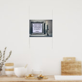 Liefdescitaat - Voltaire Poster (Keuken)