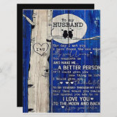 Liefdescitaat voor cadeau-idee voor man, verjaarda menu (Voorkant / Achterkant)