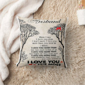 Liefdescitaat voor echtgenoot cadeau-idee, verjaar kussen (Deken)