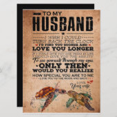 Liefdescitaat voor echtgenoot cadeau-idee, verjaar menu (Voorkant / Achterkant)