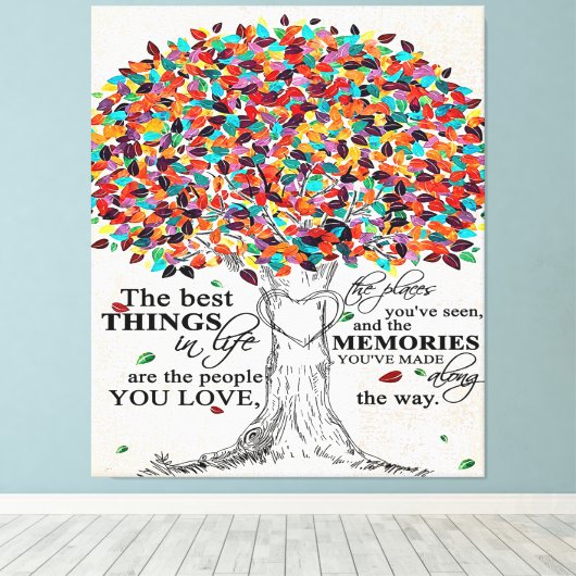 Liefdescitaat voor man, verjaardagscadeau voor ech canvas afdruk (Insitu (Houten vloer))