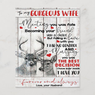 Liefdescitaat voor verjaardag van vrouw, Huwelijk  Flyer