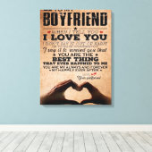 Liefdescitaat voor vriend, echtgenoot liefde verja canvas afdruk (Insitu (Houten vloer))