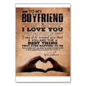 Liefdescitaat voor vriend, echtgenoot liefde verja kaart (Voorkant)