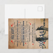 Liefdescitaat voor vrouw, verjaardag vrouw, huweli briefkaart (Voorkant / Achterkant)