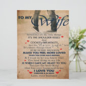 Liefdescitaat voor vrouw, verjaardag vrouw, huweli menu (Staand voorkant)