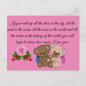 liefdescitaten briefkaart (Voorkant)