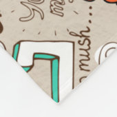 Liefdescitaten Doodle Patroon Fleece Deken (Hoek)