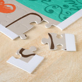 Liefdescitaten Doodle Patroon Legpuzzel (Zijkant)