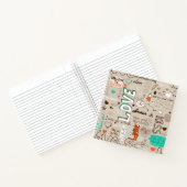 Liefdescitaten Doodle Patroon Notitieboek (Binnen)