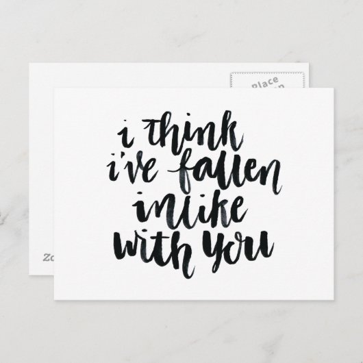 Liefdescitaten: Ik denk dat Ive onaardig is geword Briefkaart (Voorkant / Achterkant)