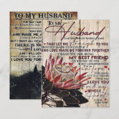 Liefdescitaten voor mijn man, Huisdecoratie Kaart (Voorkant / Achterkant)