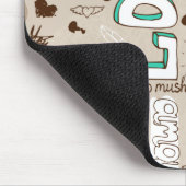 Liefdescitaties Doodle Patroon Muismat (Hoek)