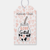 liefdescocktail monogram valentijnsdag cadeaubijsc cadeaulabel (Voorkant)