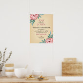 Liefdesconvenant huwelijksakte poster (Keuken)