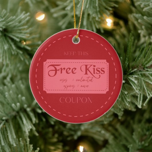 Liefdescoupon  keramisch ornament (Boom)
