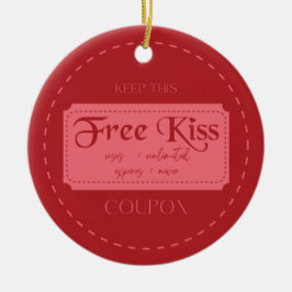 Liefdescoupon  keramisch ornament