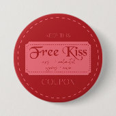 Liefdescoupon Ronde Button 7,6 Cm (Voorkant)