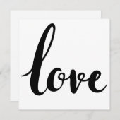 liefdescursief schrijven kaart (Voorkant / Achterkant)