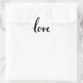 liefdescursief schrijven ronde sticker (Tas)