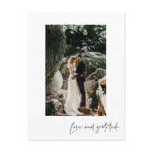 Liefdesdankbaarheid Verticale foto Dank u Briefkaa