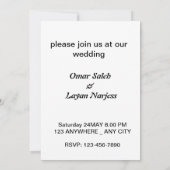 Liefdesdans in de schaduw van bomen kaart (Achterkant)