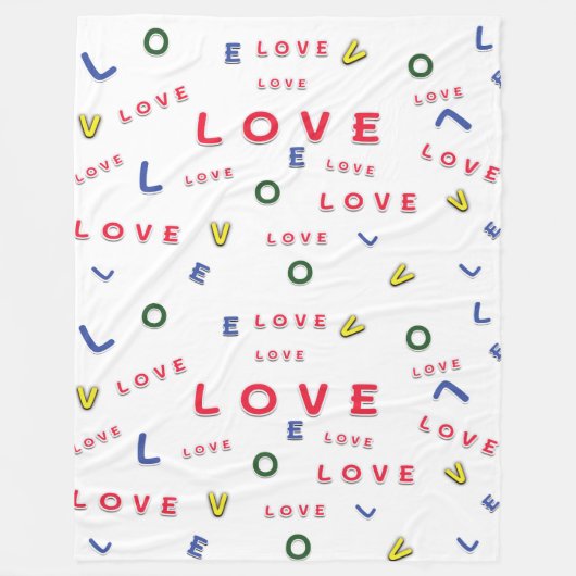 liefdesdededededeken fleece deken (Voorkant)