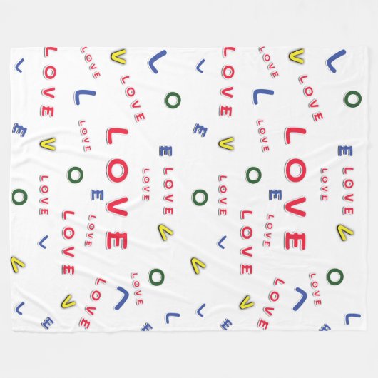 liefdesdededededeken fleece deken (Voorkant (Horizontaal))