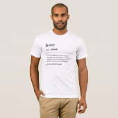 Liefdesdefinitie koppelnamen die overeenkomen met  t-shirt (Voorkant volledig)