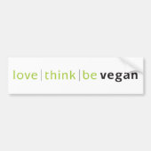 liefdesdenken bumpersticker (Voorkant)