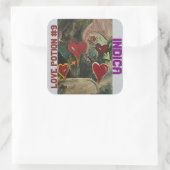 LIEFDESDRANK #9 INDICA VIERKANTE STICKER (Tas)