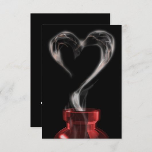 liefdesdrank kaart (Voorkant / Achterkant)